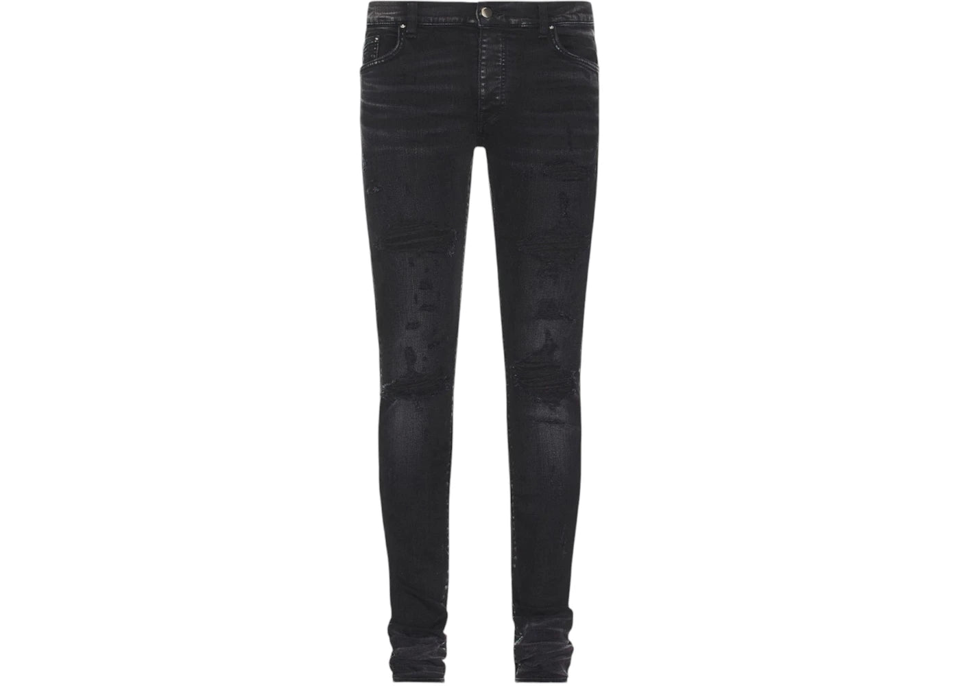 AMIRI Slim Fit Thrasher Plus Aged Jeans Black