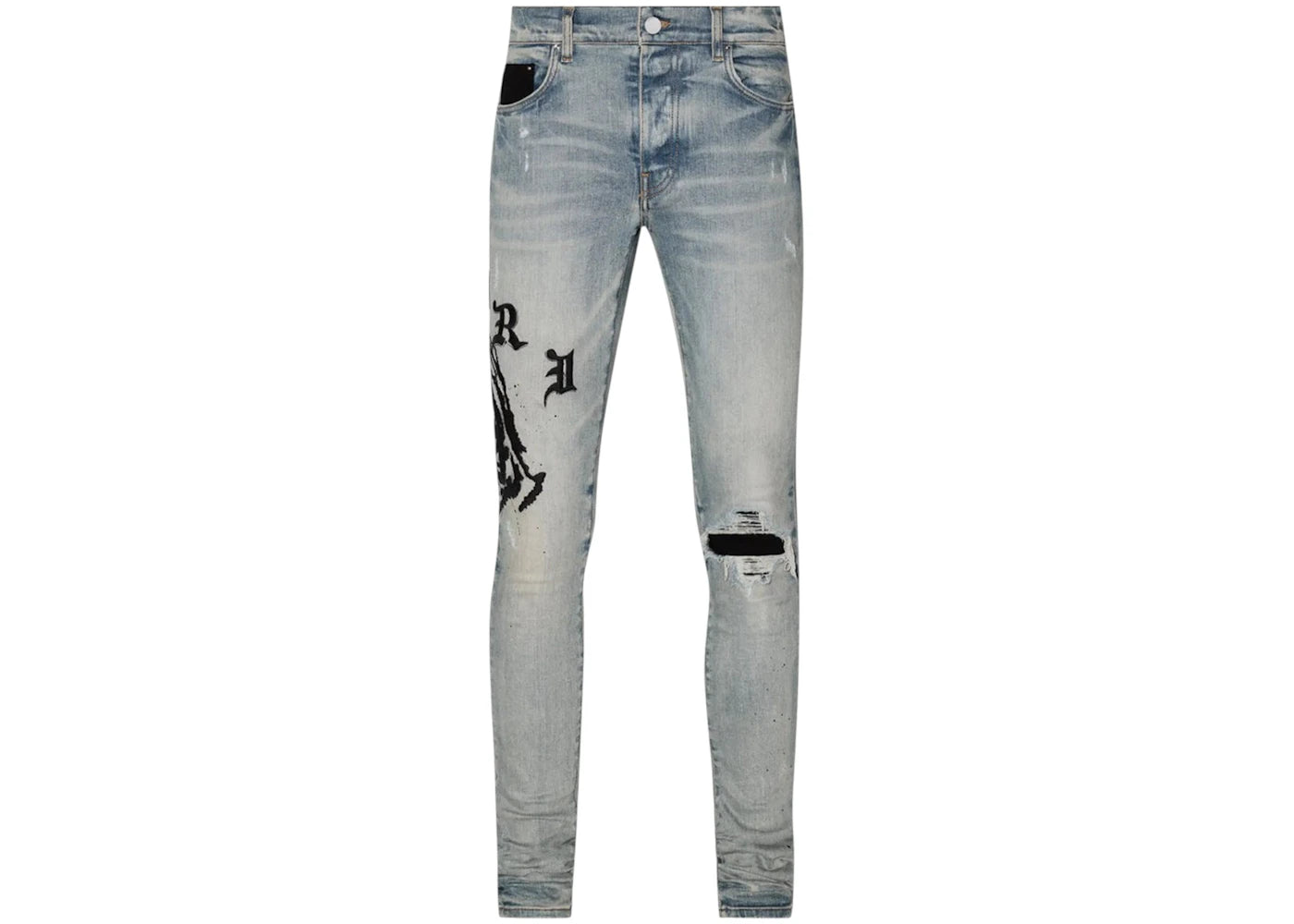 AMIRI x Wes Lang Reaper Logo Jean Clay Indigo