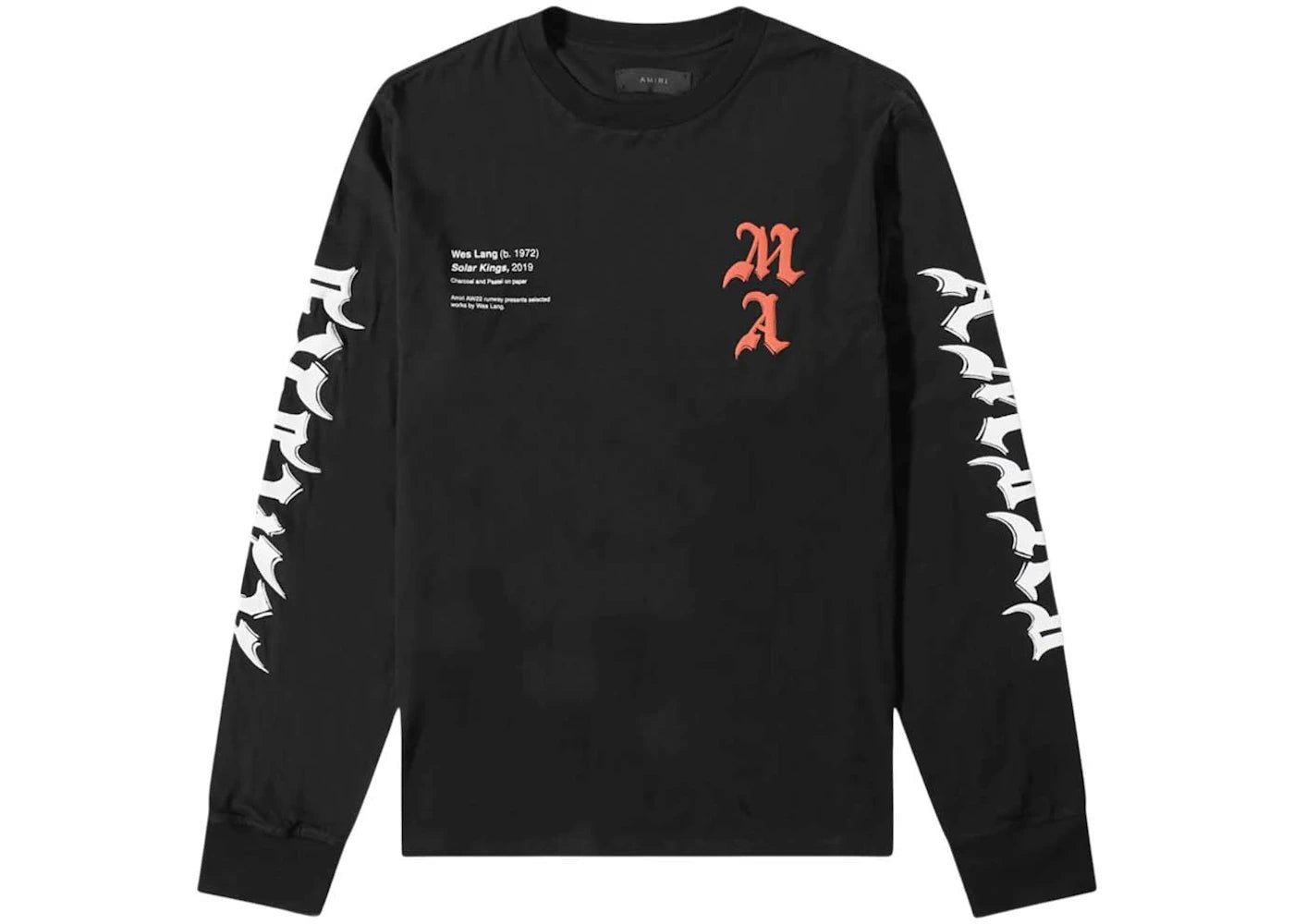 AMIRI x Wes Lang Solar Kings L/S Tee Black