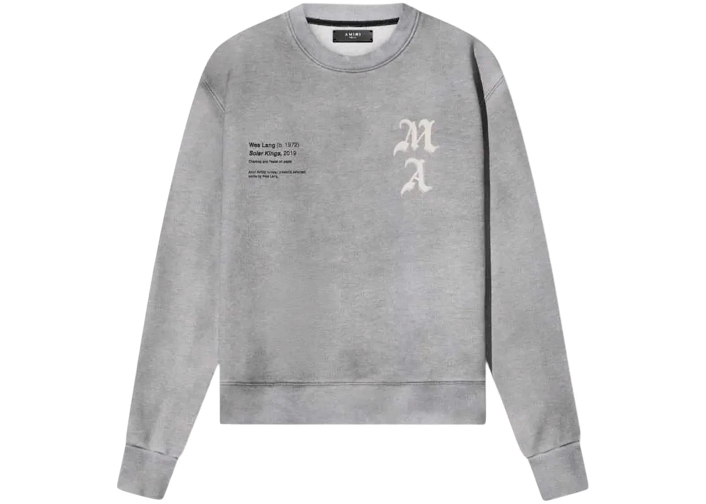 AMIRI x Wes Lang Wes Lang Solar Kings Crew Heather Grey