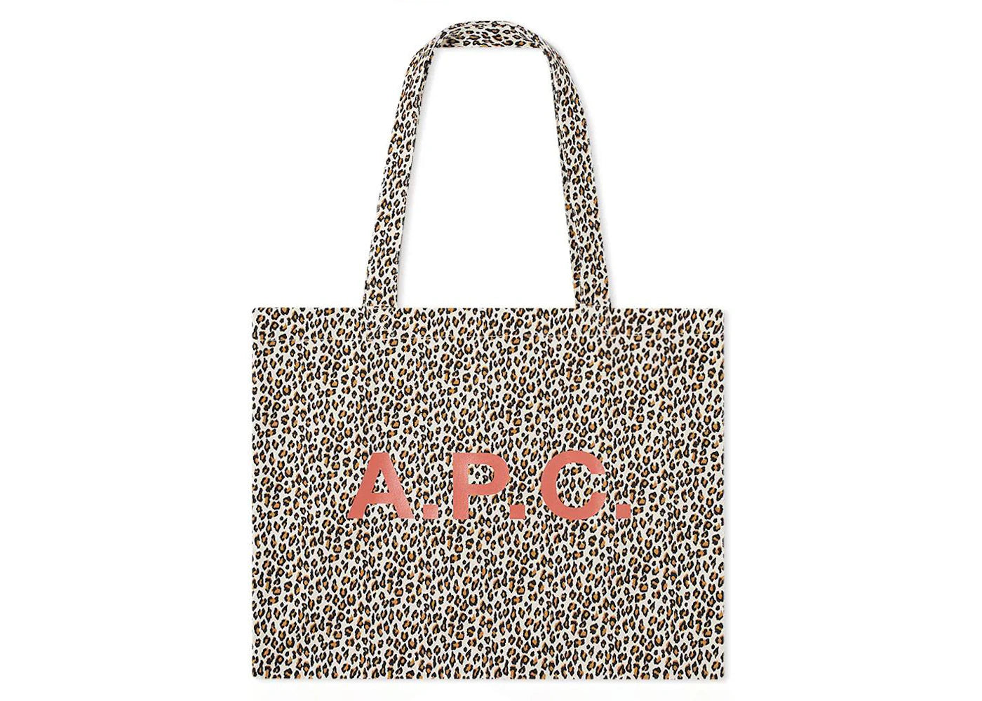 A.P.C. Diane Leopard Print Bag White