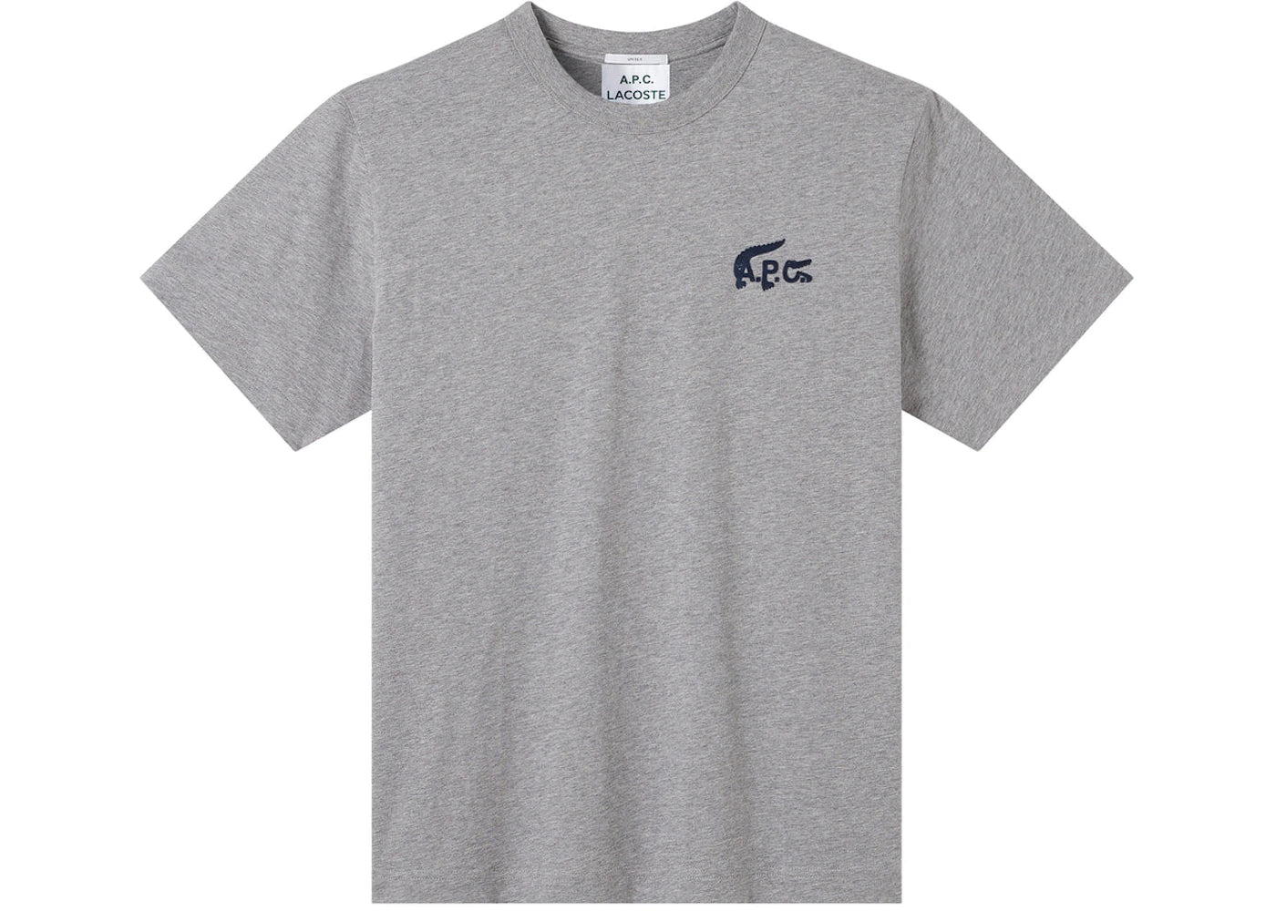 A.P.C. x Lacoste Small Logo T-shirt Heather Gray