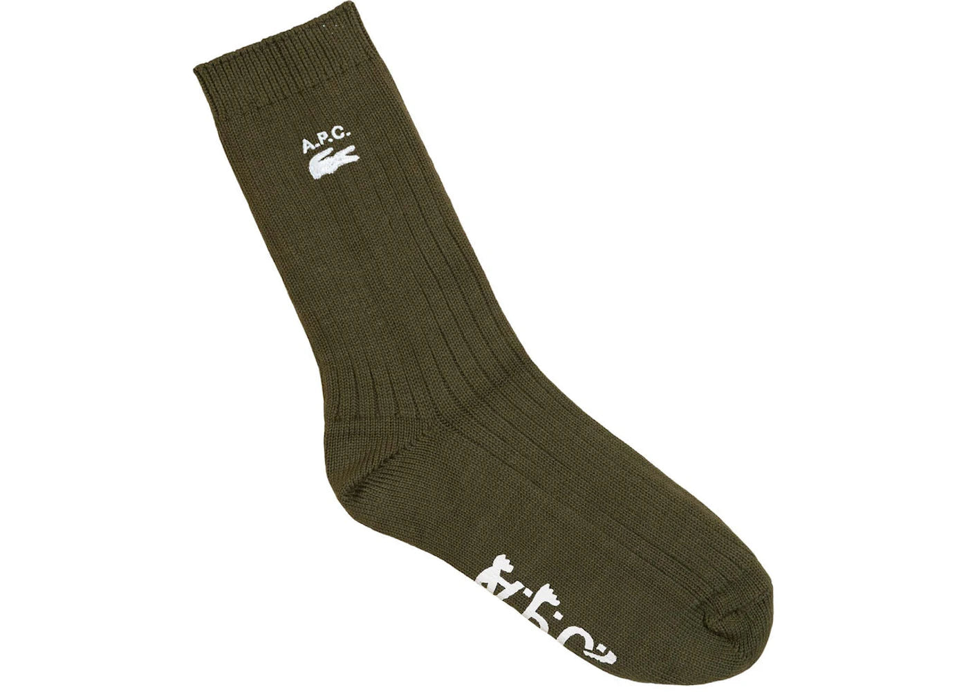 A.P.C. x Lacoste Socks Khaki Green