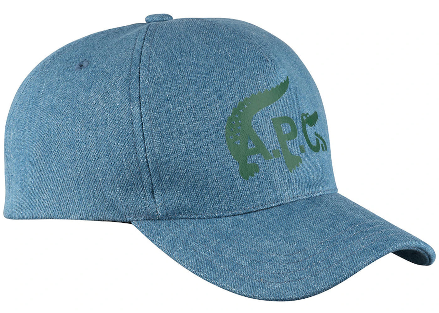 A.P.C. x Lacoste Stonewashed Denim Baseball Cap Stonewashed Indigo