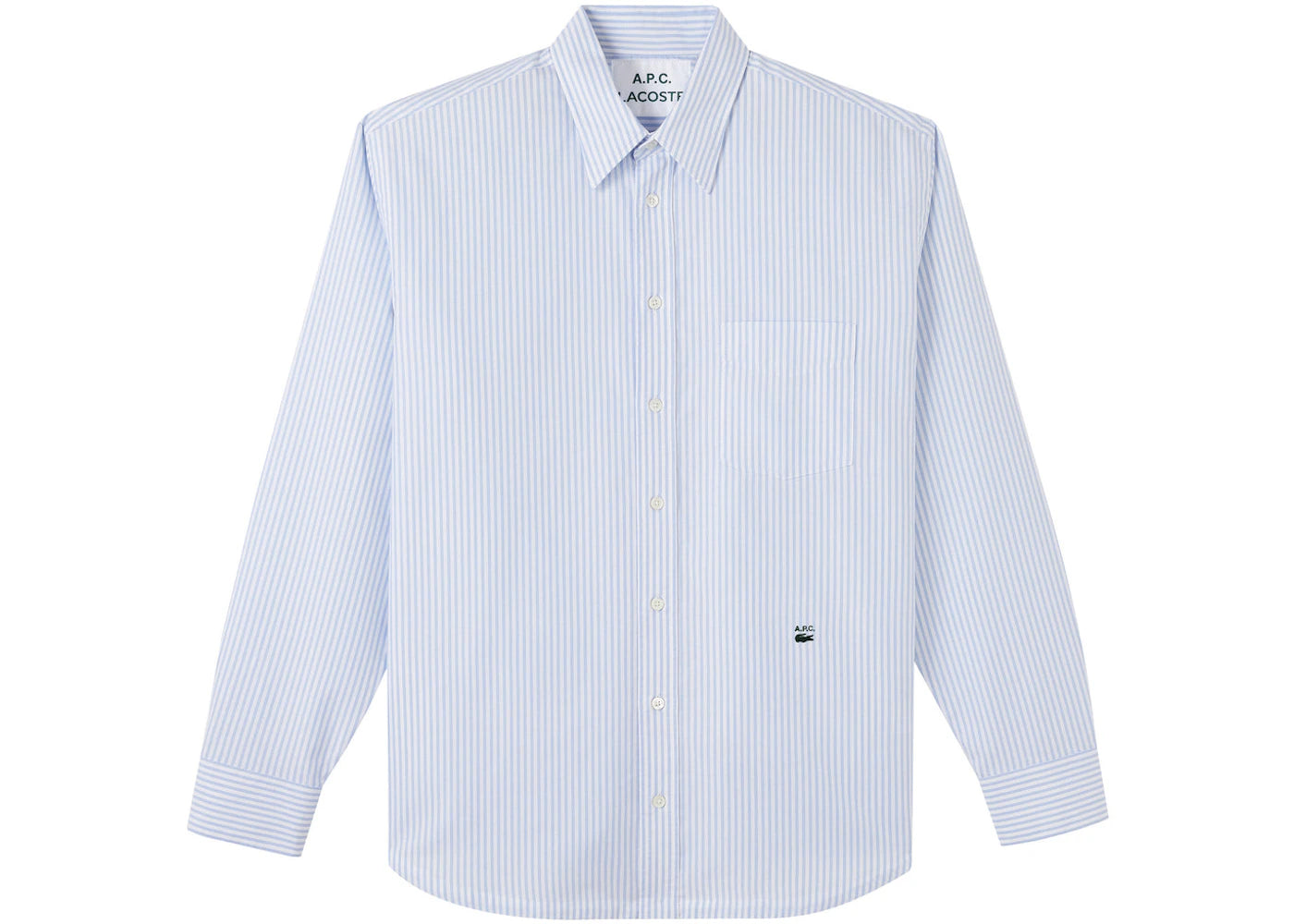 A.P.C. x Lacoste Striped Shirt Blue