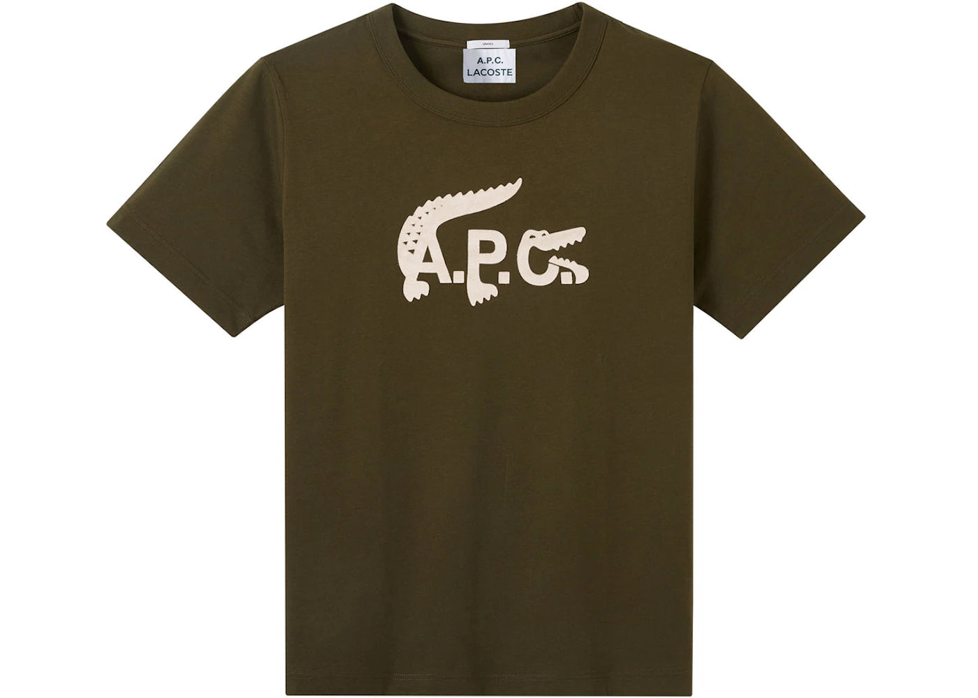 A.P.C. x Lacoste T-shirt Khaki Green