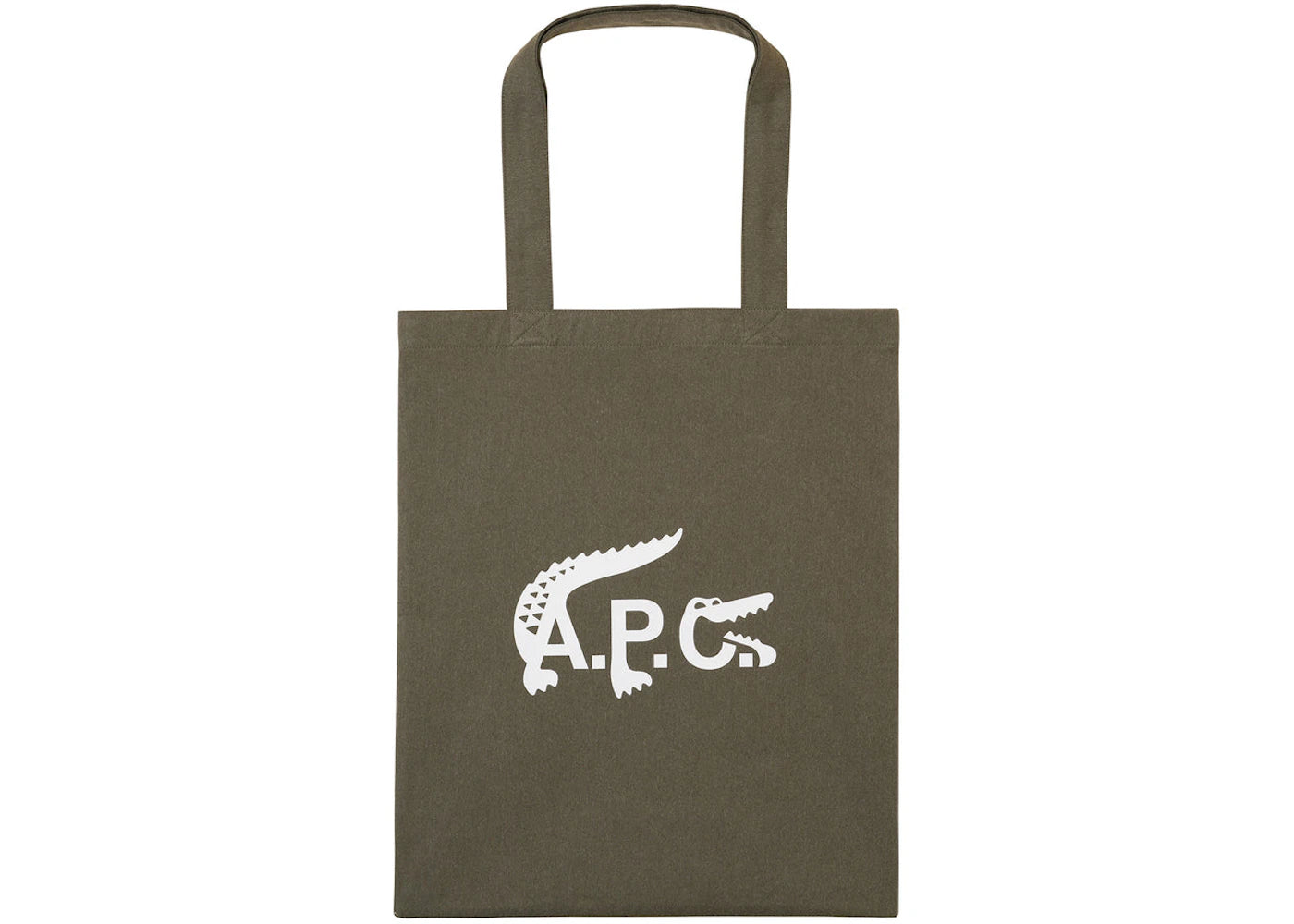 A.P.C. x Lacoste Tote Bag Khaki Green