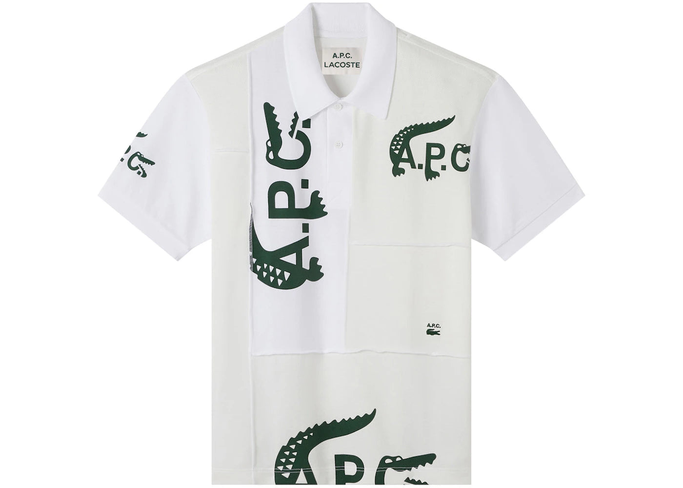 A.P.C. x Lacoste Women's Patchwork Polo Shirt White