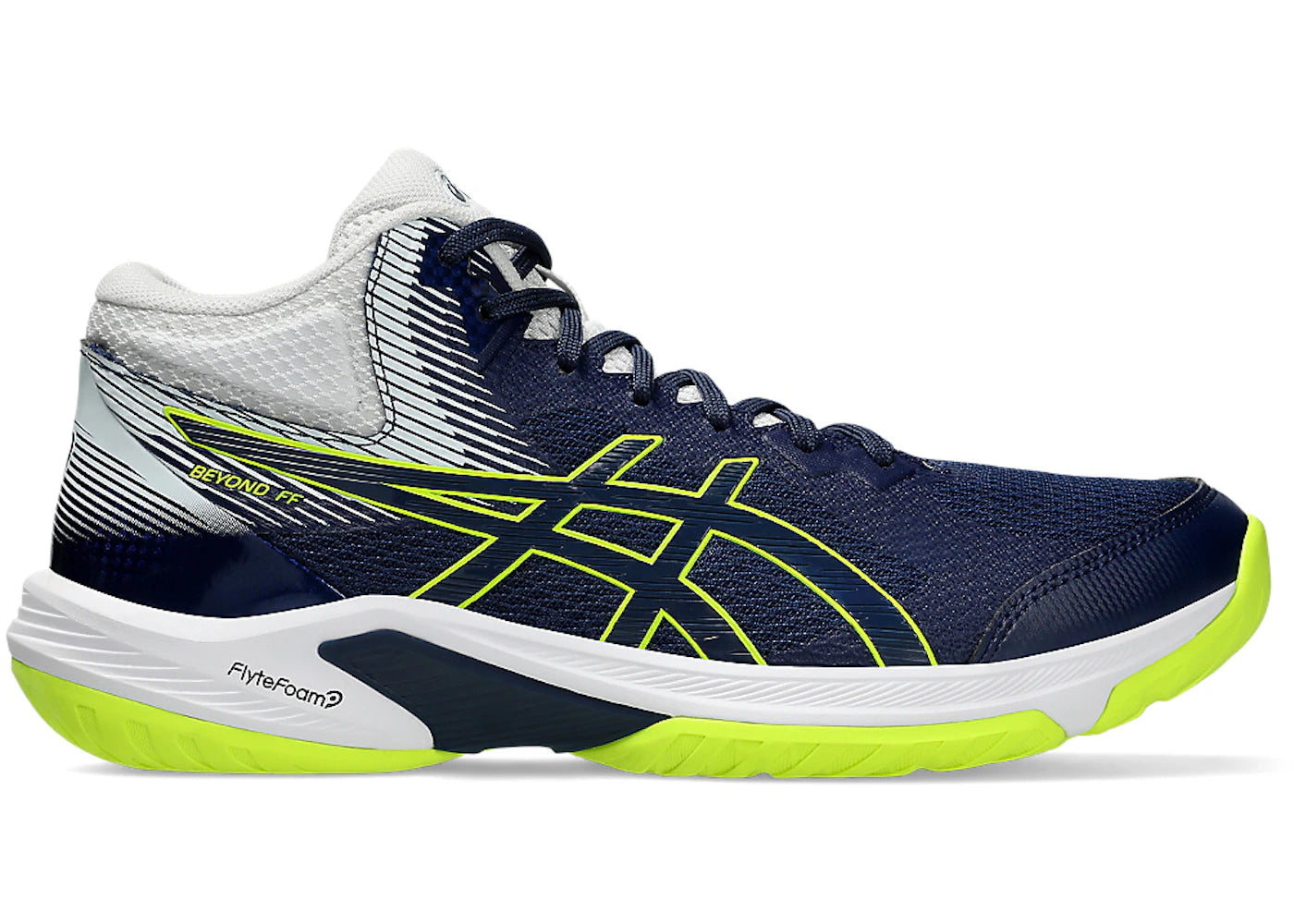 ASICS Beyond FF MT Blue Expanse Safety Yellow