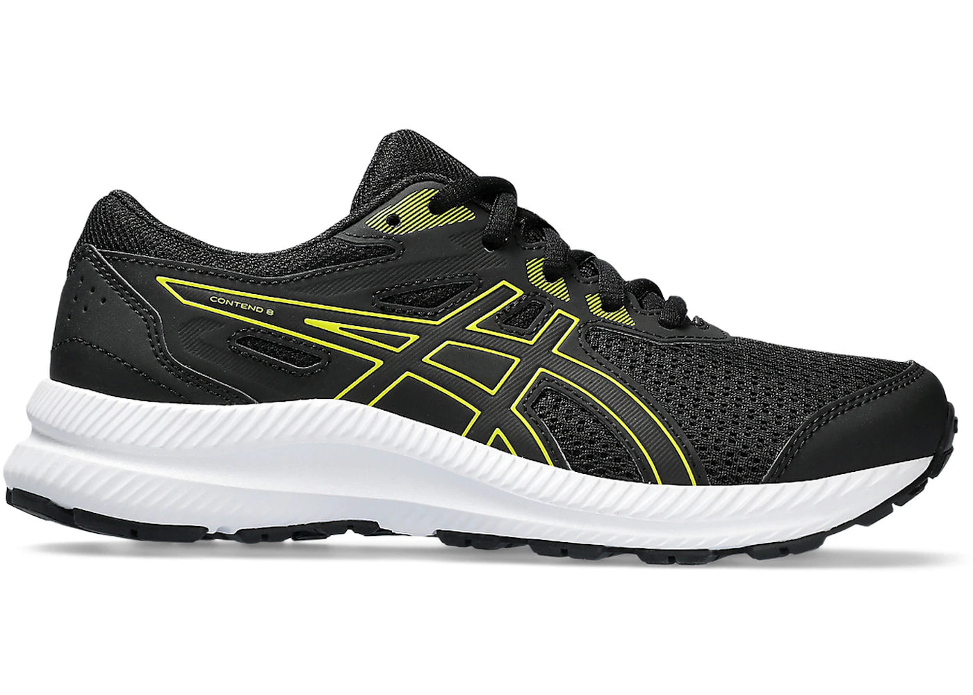 ASICS Contend 8 Black Bright Yellow (GS)