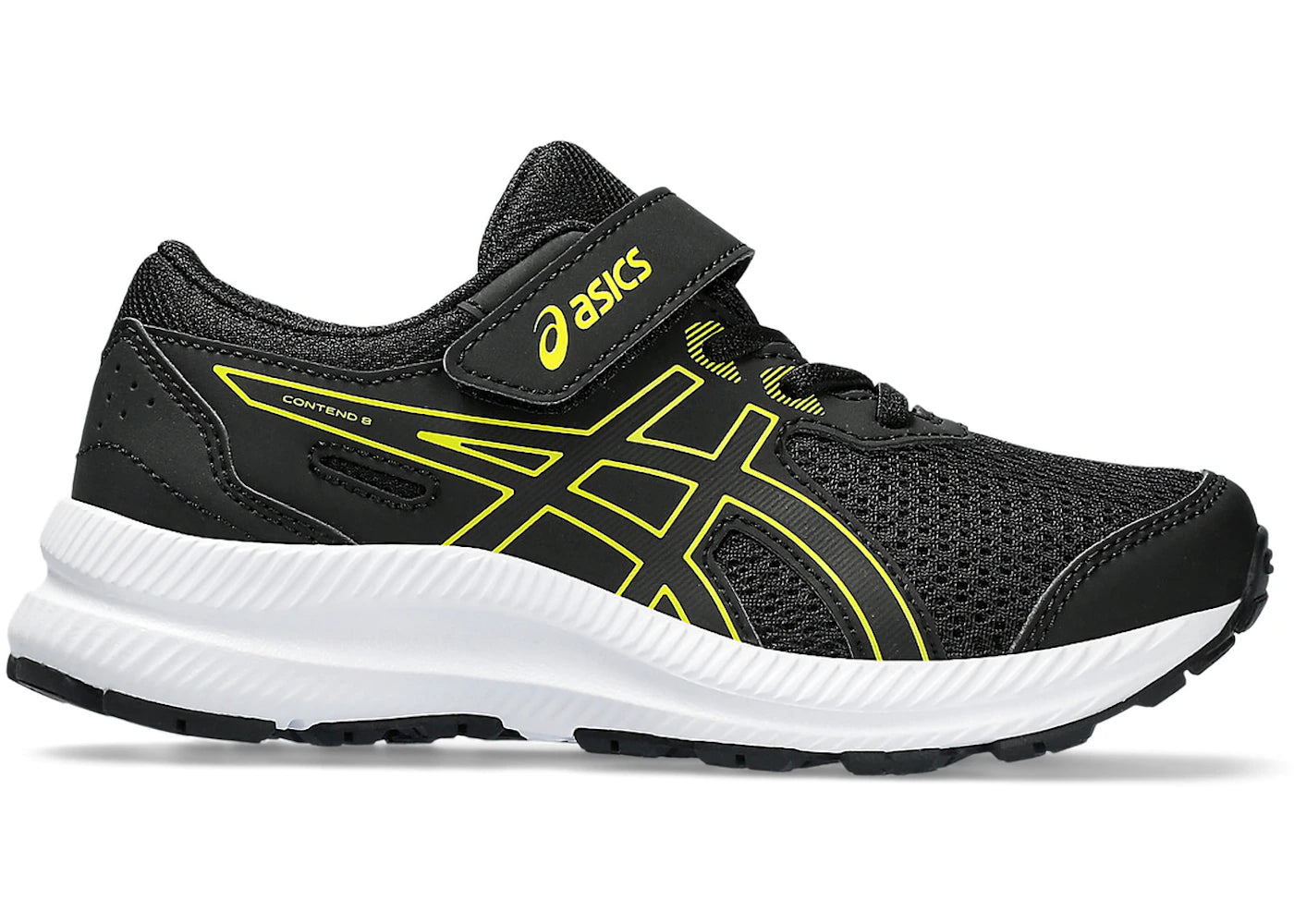 ASICS Contend 8 Black Bright Yellow (PS)