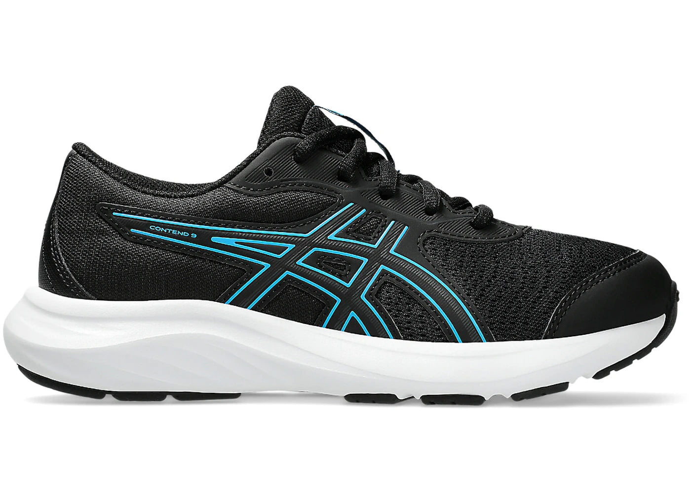 ASICS Contend 9 Black Digital Aqua (GS)