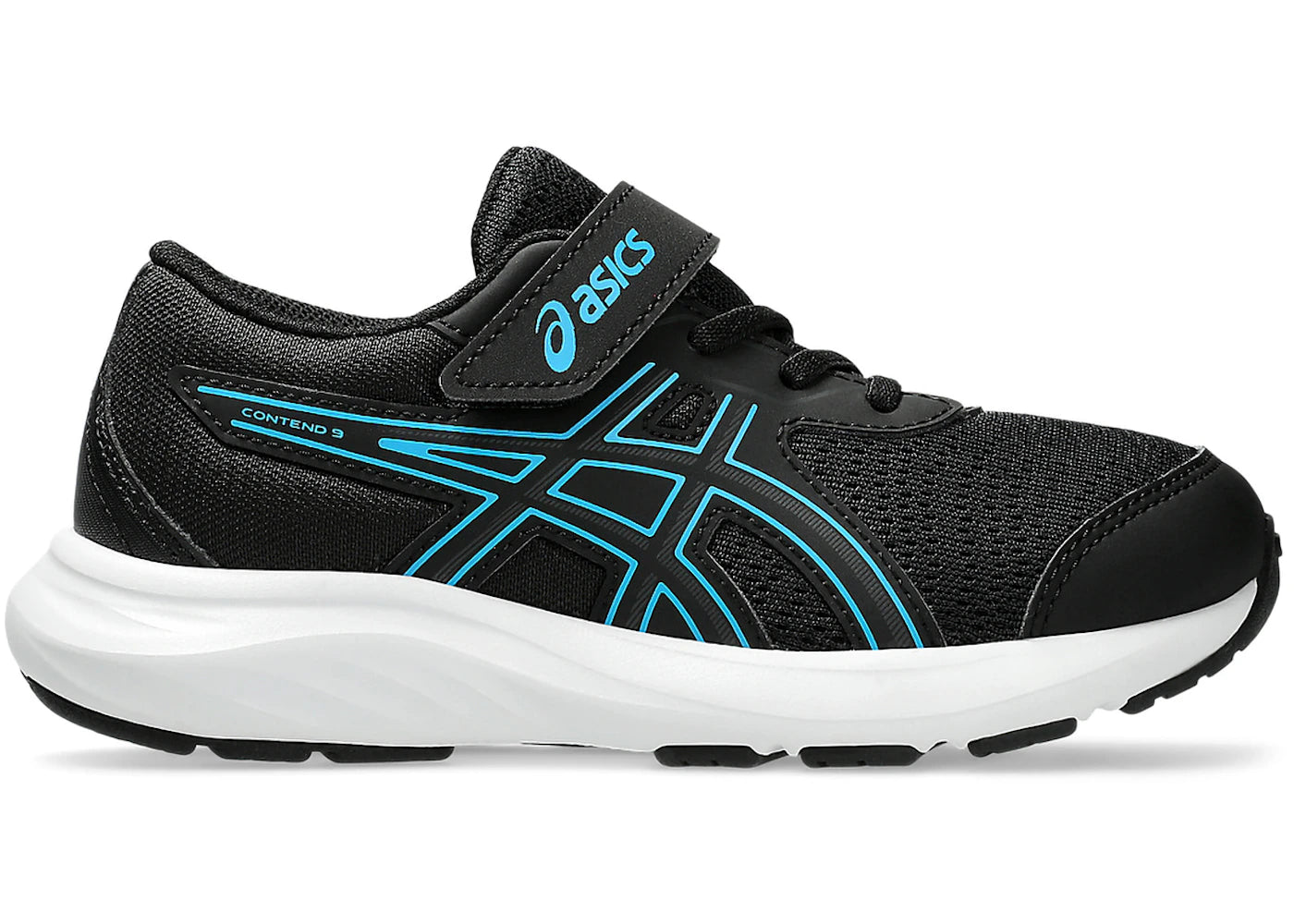 ASICS Contend 9 Black Digital Aqua (PS)