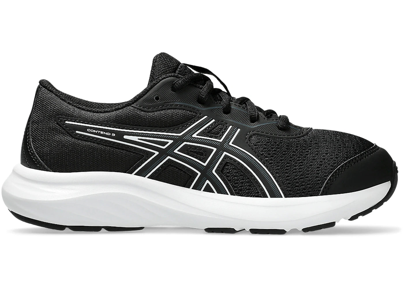 ASICS Contend 9 Black White (GS)