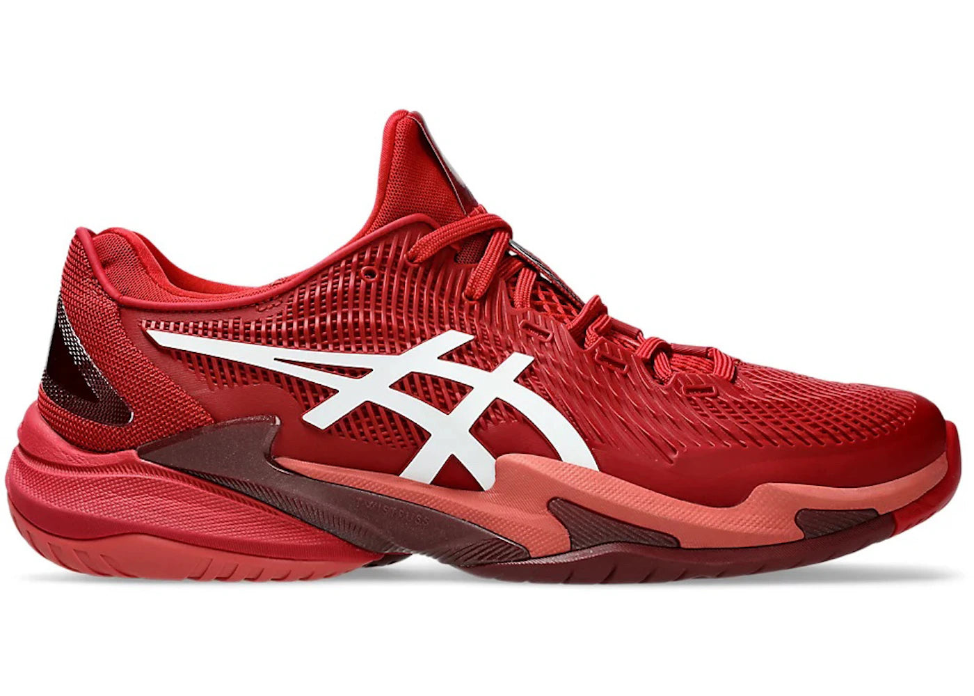ASICS Court FF 3 Novak Cranberry White