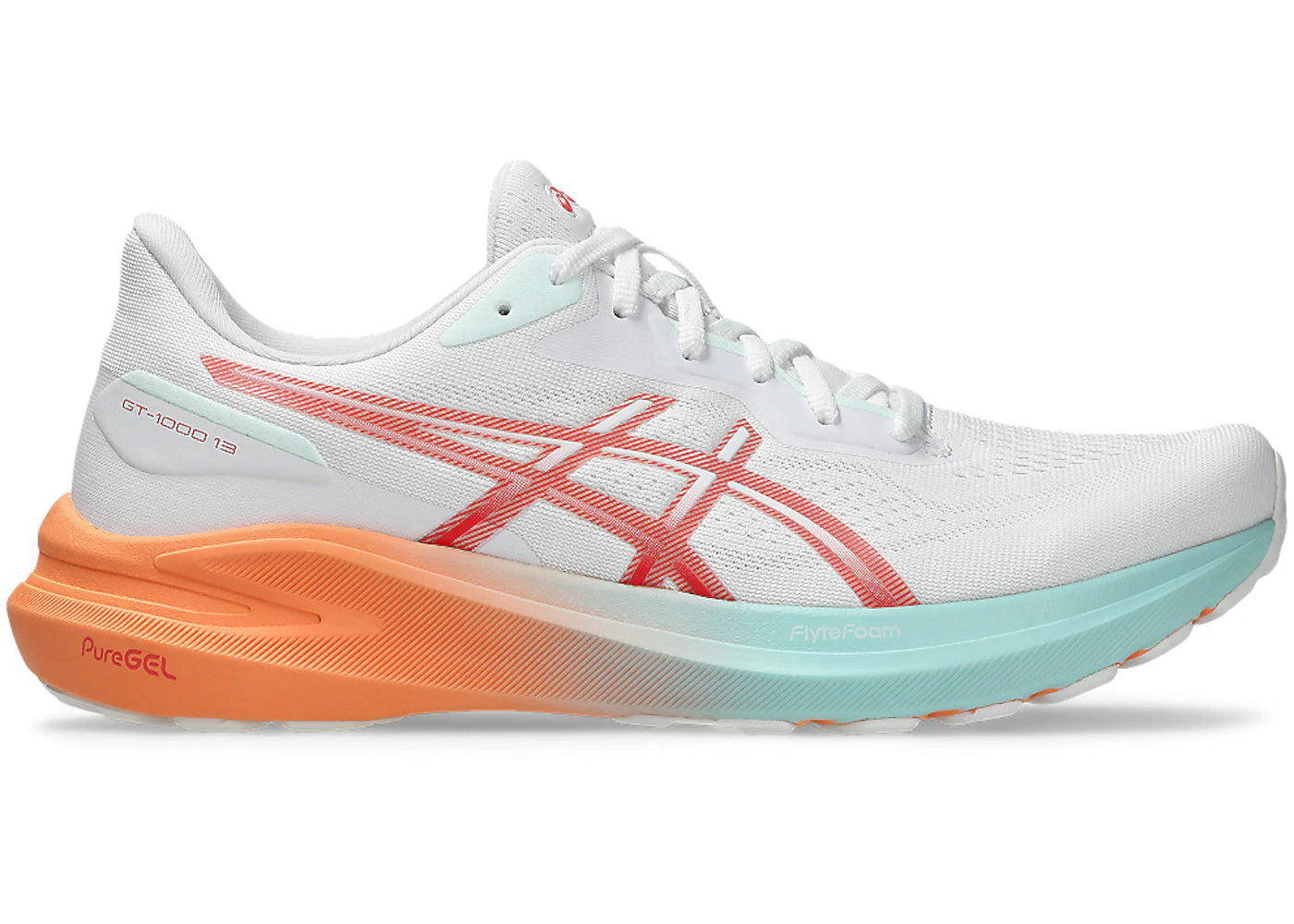 ASICS GT-1000 13 White Coral Reef