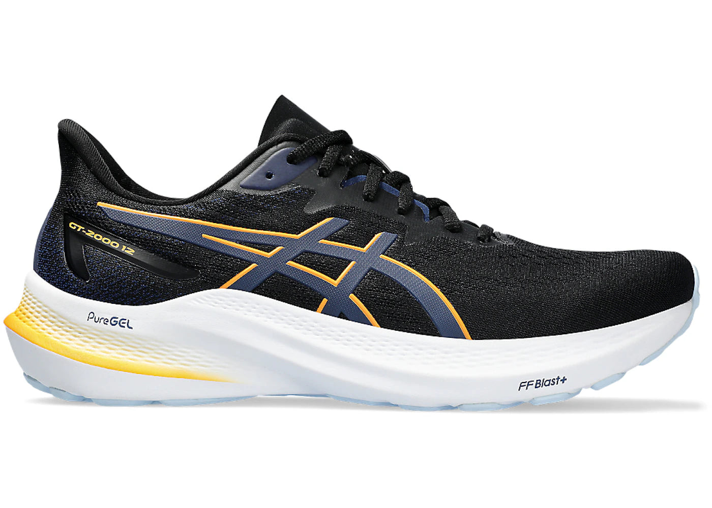ASICS GT-2000 12 Black Fellow Yellow