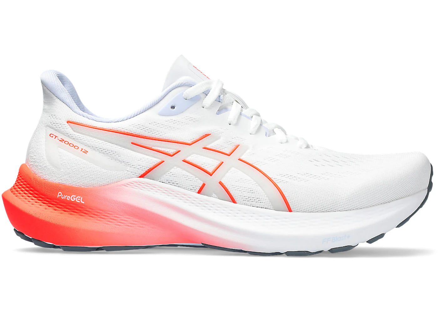 ASICS GT-2000 12 White Sunrise Red