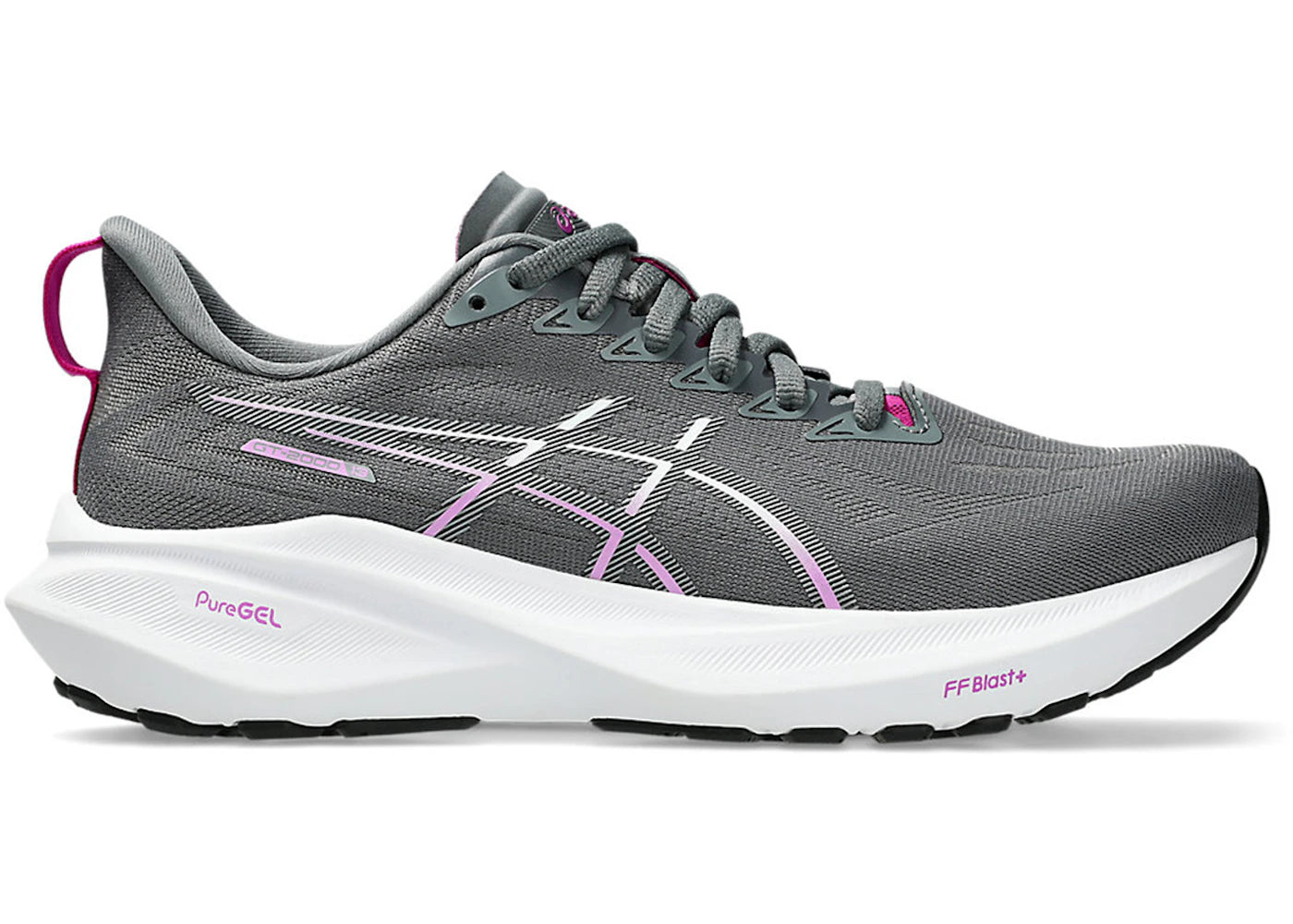 ASICS GT-2000 13 Steel Grey Sheet Rock Pink (Women's)
