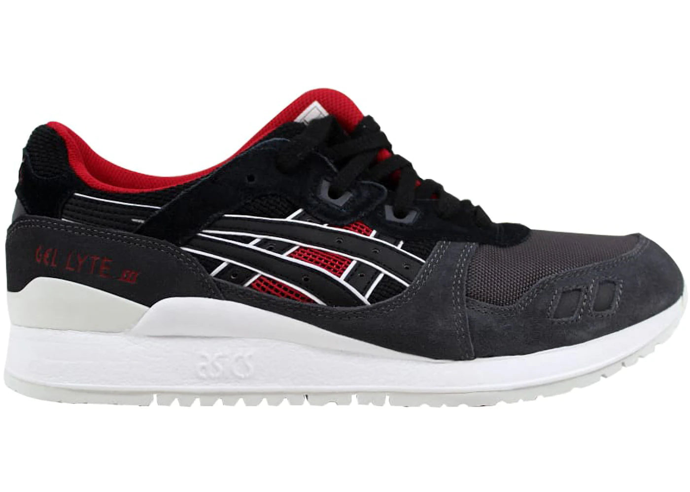 ASICS Gel-Lyte III Dark Grey Black Red White