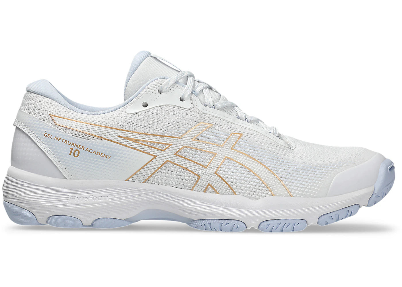 ASICS Gel-Netburner Academy 10 White Champagne (Women's)
