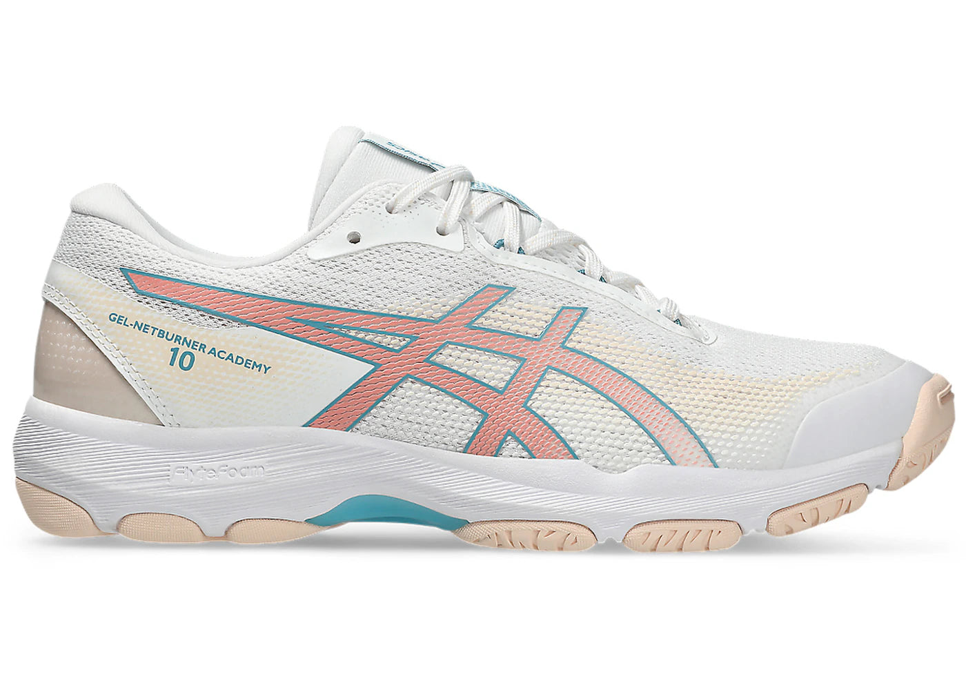 ASICS Gel-Netburner Academy 10 White Wild Blossom (Women's)
