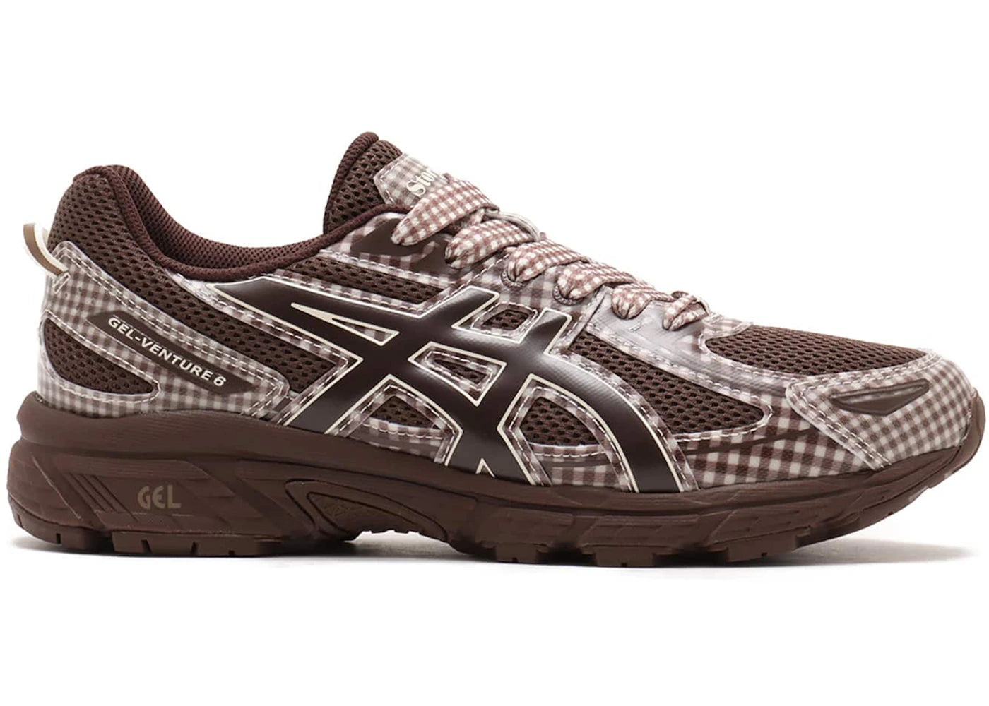 ASICS Gel-Venture 6 Story mfg. Reddish Brown Gingham