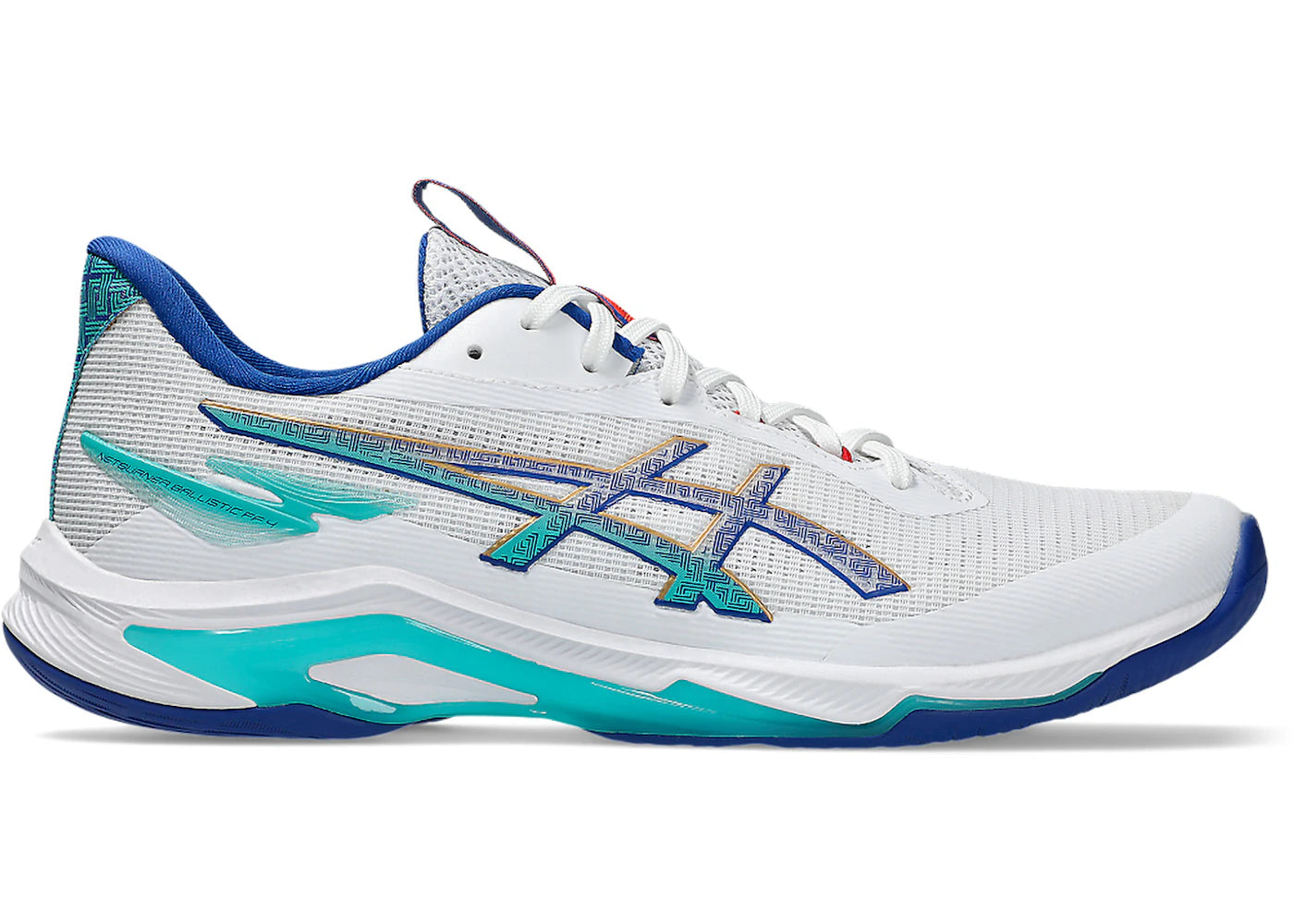 ASICS Netburner Ballistic FF 4 White Asics Blue