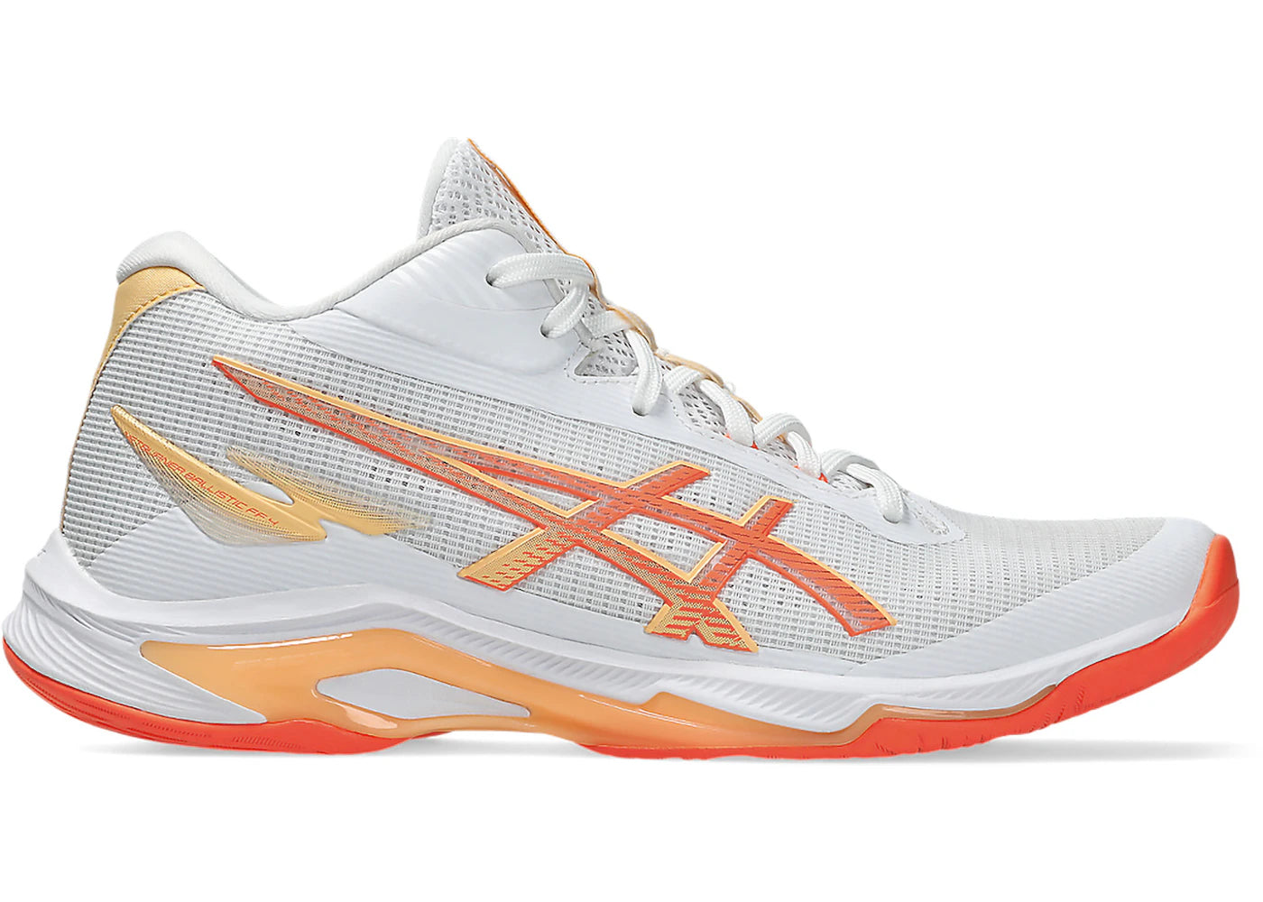 ASICS Netburner Ballistic FF MT 4 White Vivid Coral (Women's)