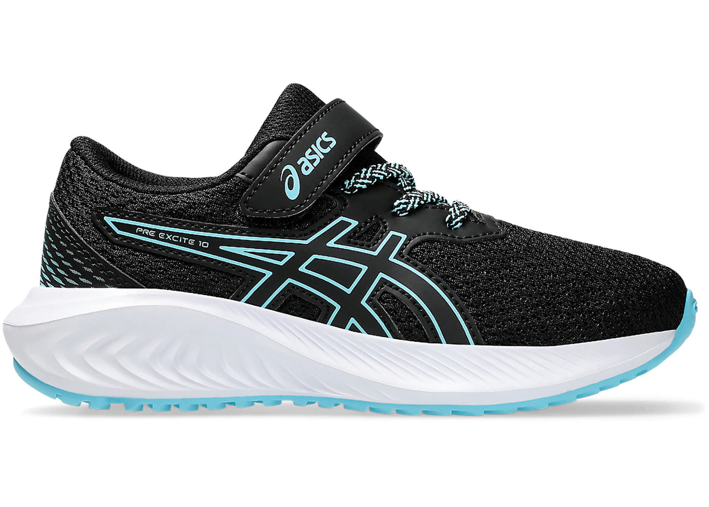 ASICS Pre Excite 10 Black Bright Cyan (PS)
