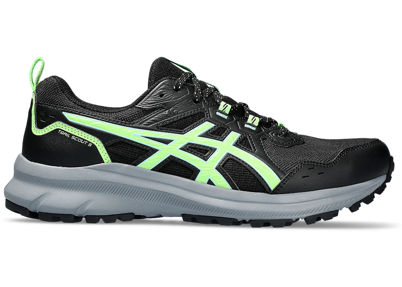 ASICS Trail Scout 3 Black Illuminate Green