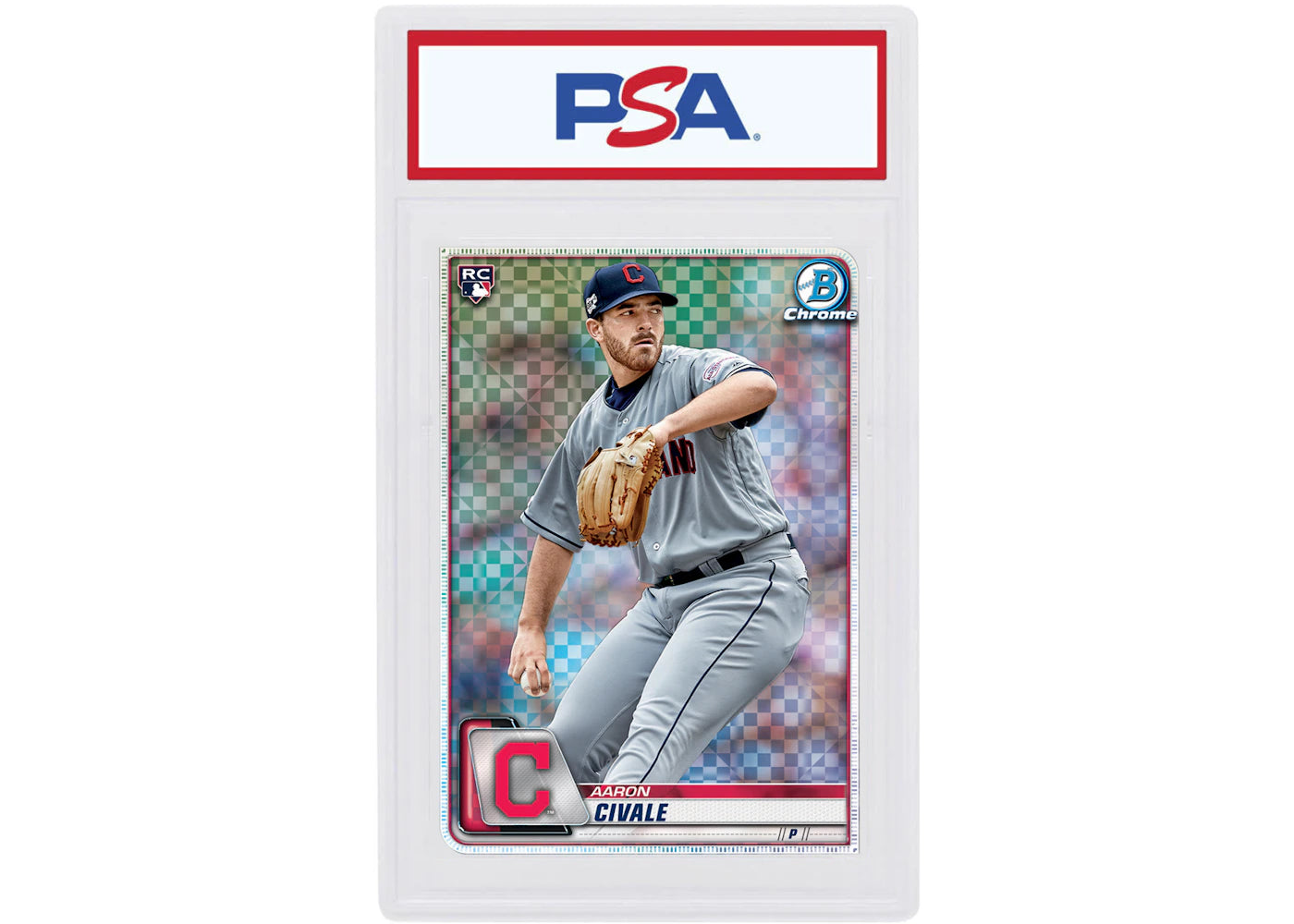 Aaron Civale 2020 Bowman Chrome X Rookie Gold X-Fractor /3 #36