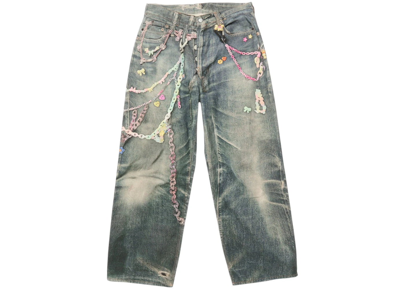 Acne Studios 1981F Baggy Fit Jeans Aat Dusty Blue