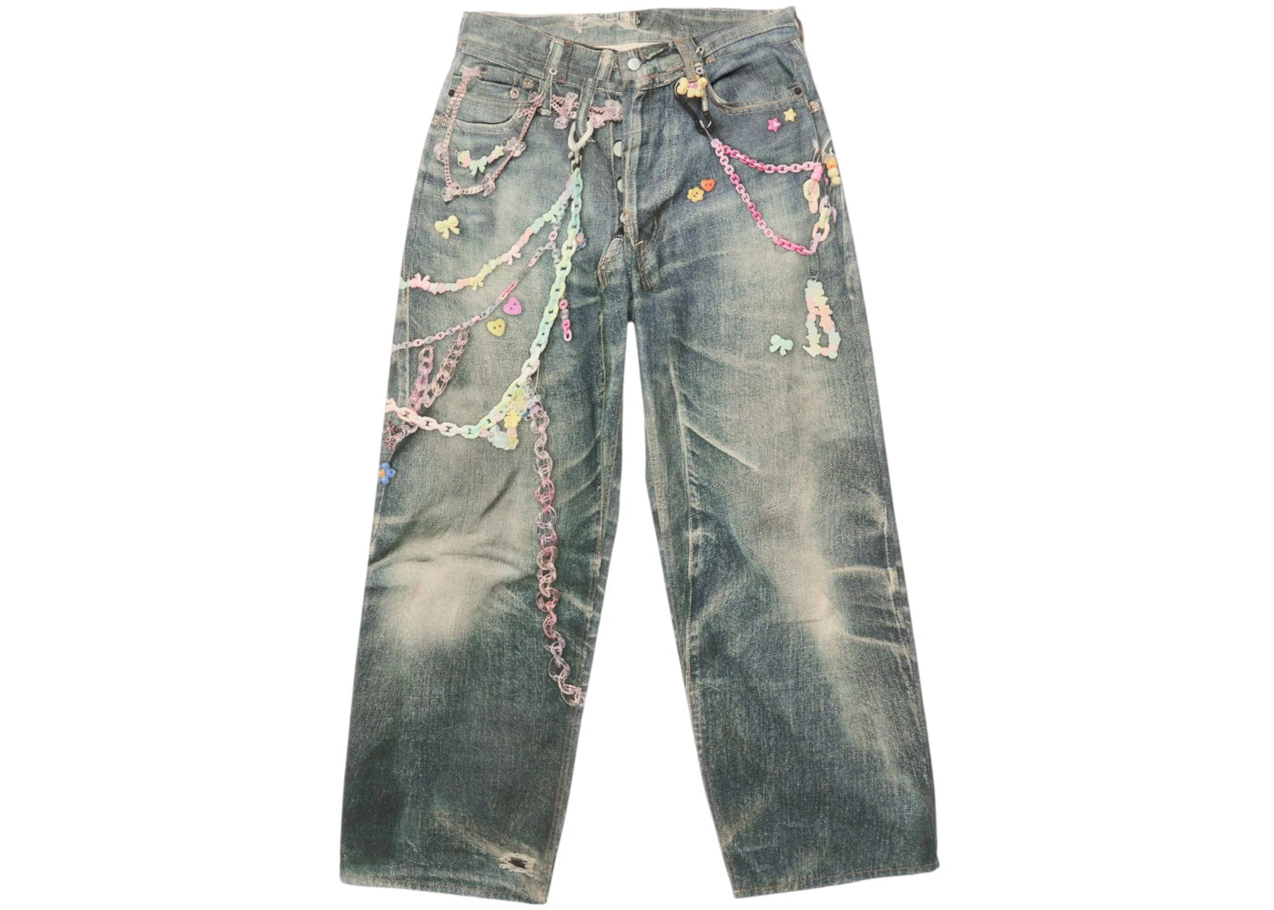 Acne Studios 1981F Baggy Fit Jeans Mid Blue