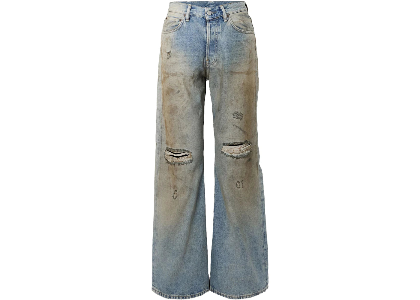 Acne Studios 2021M Loose Fit Jeans Wonder White/Green/Bluebird/Night Indigo