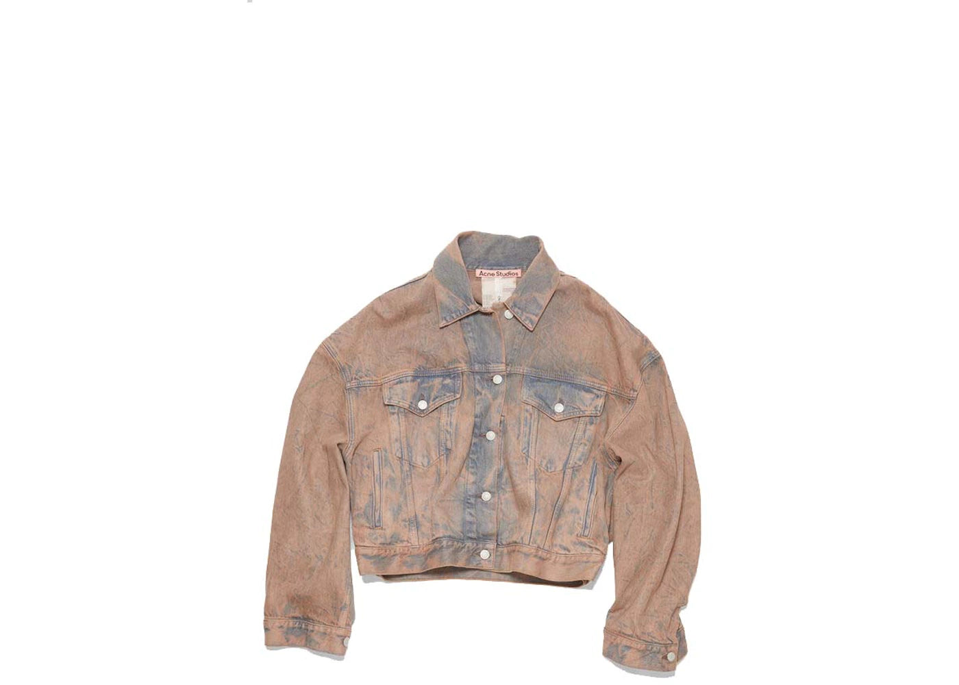 Acne Studios Exaggerated Fit Denim Jacket - Morris Light Pink/Grey