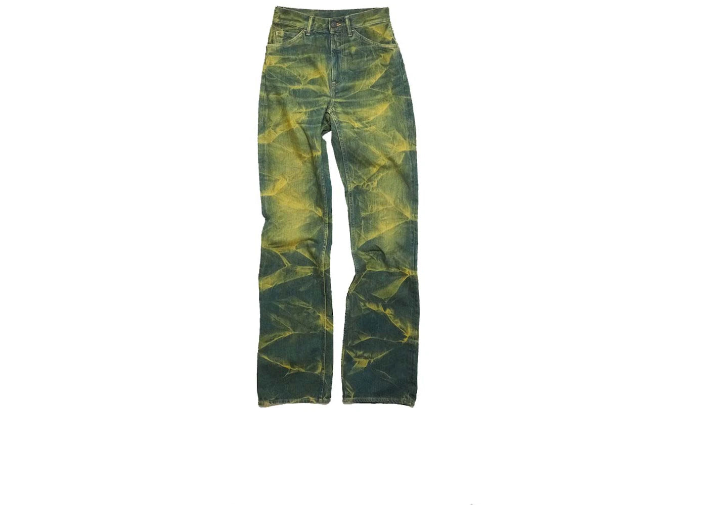 Acne Studios Regular Fit Jeans - 1977 Yellow/Blue
