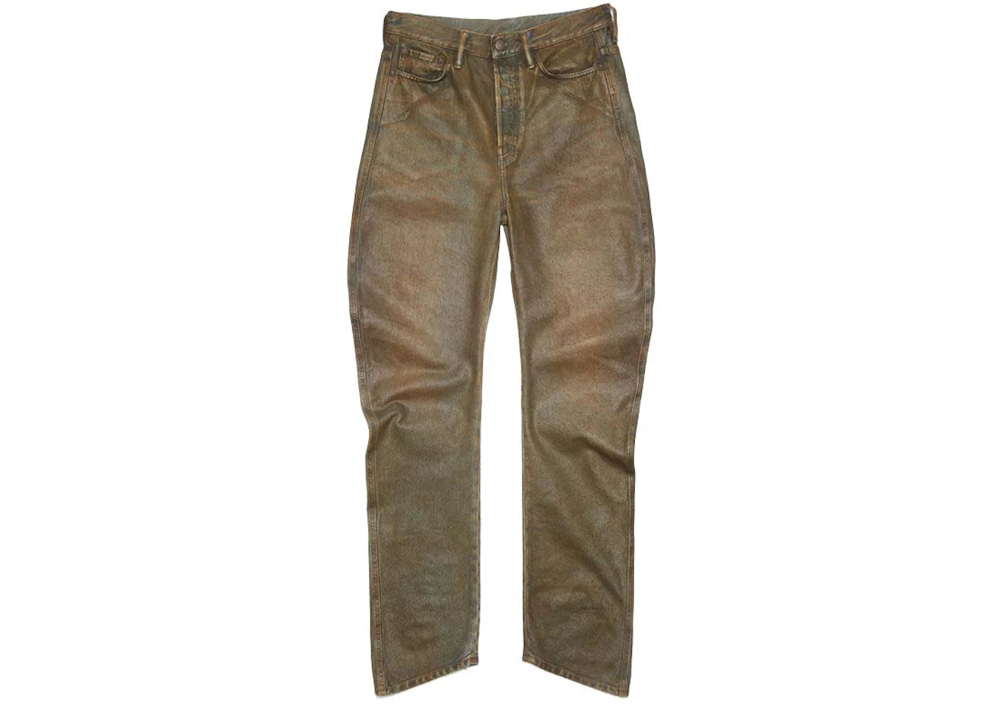 Acne Studios Relaxed Fit Coated Jeans Blue/Beige
