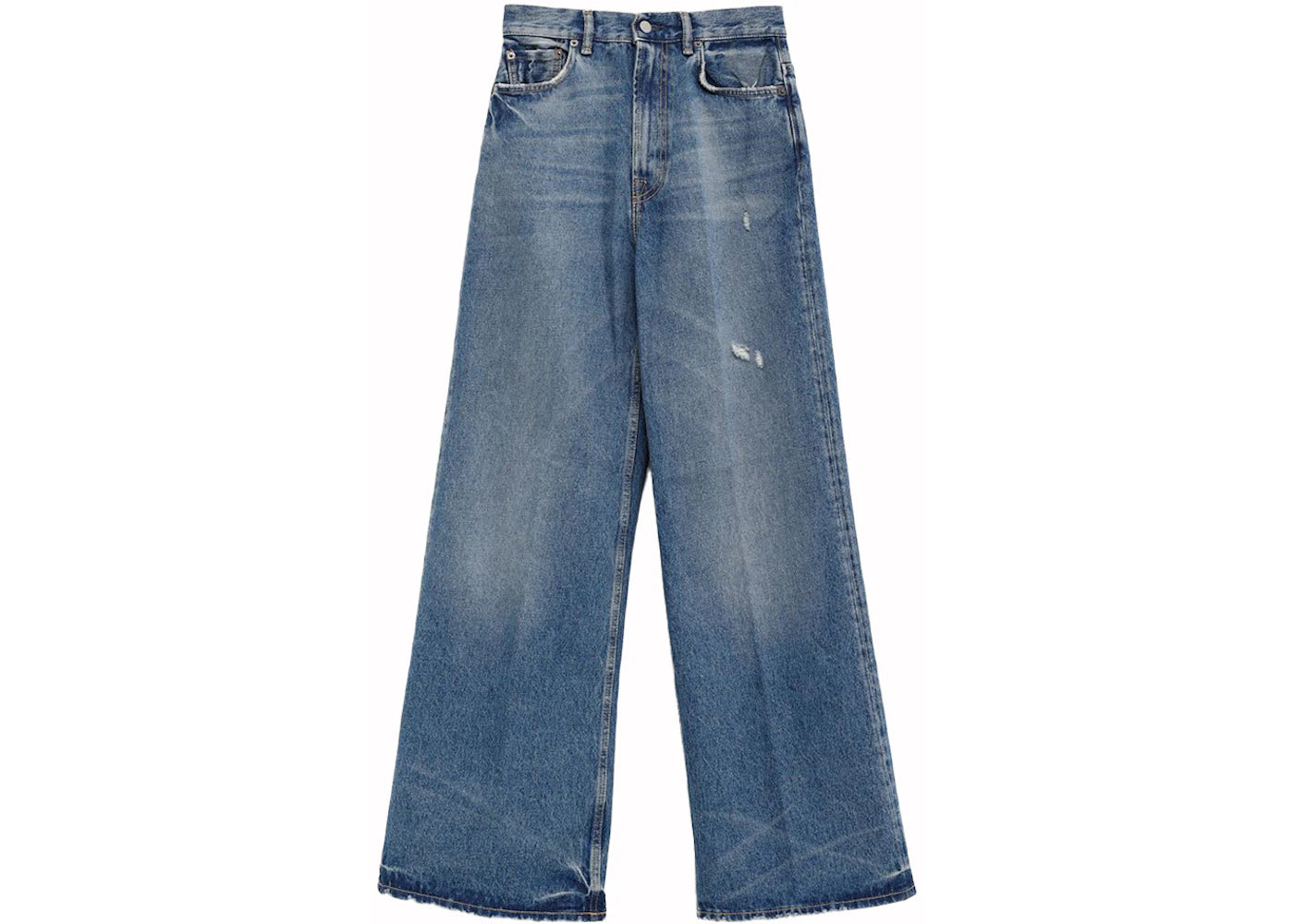 Acne Studios Relaxed Fit Jeans Mid Blue Auz