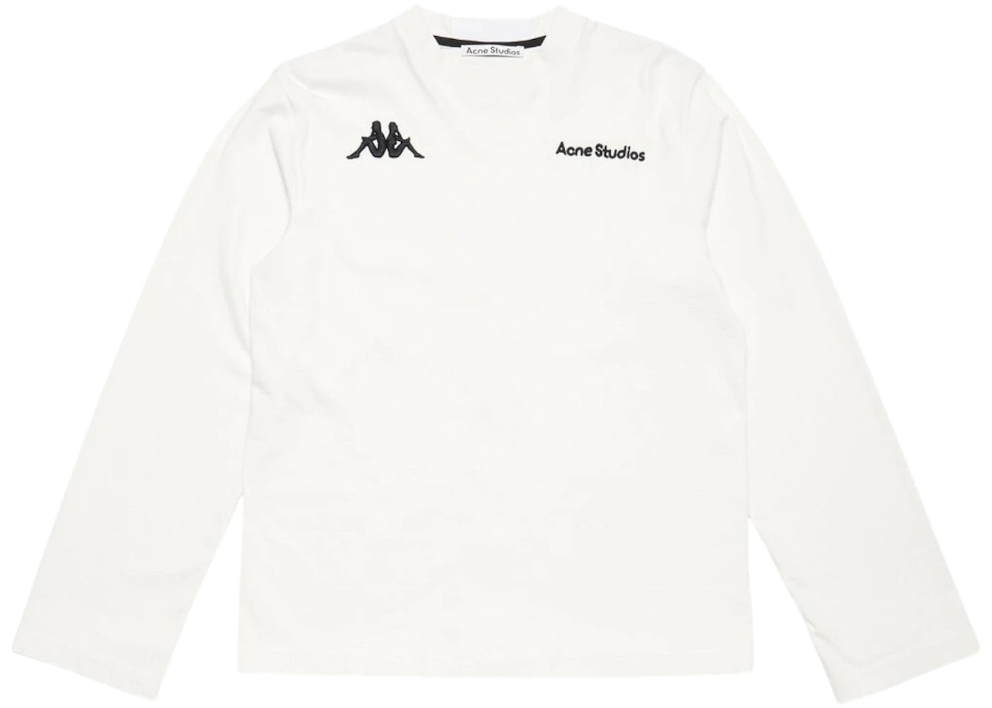 Acne Studios x Kappa Long Sleeve Logo T-shirt White