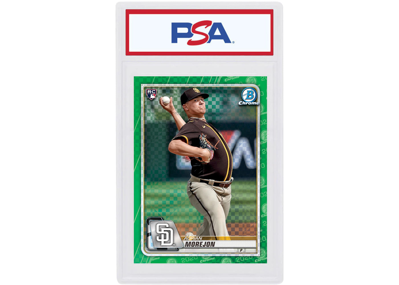 Adrian Morejon 2020 Bowman Chrome X Rookie Green X-Fractor /31 #48 (PSA or BGS Graded)