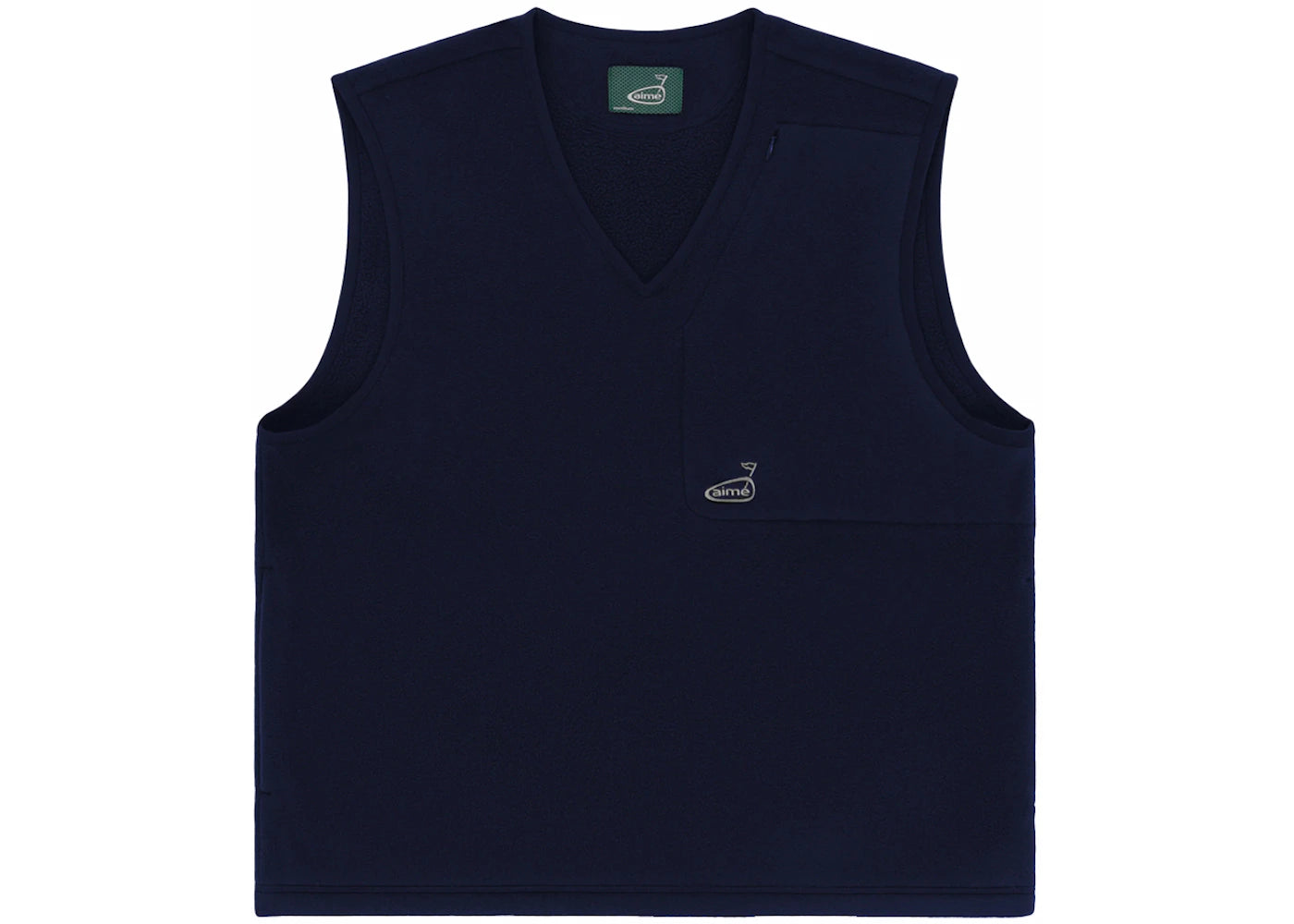 Aime Leon Dore Golf Fleece V-Neck Vest Navy