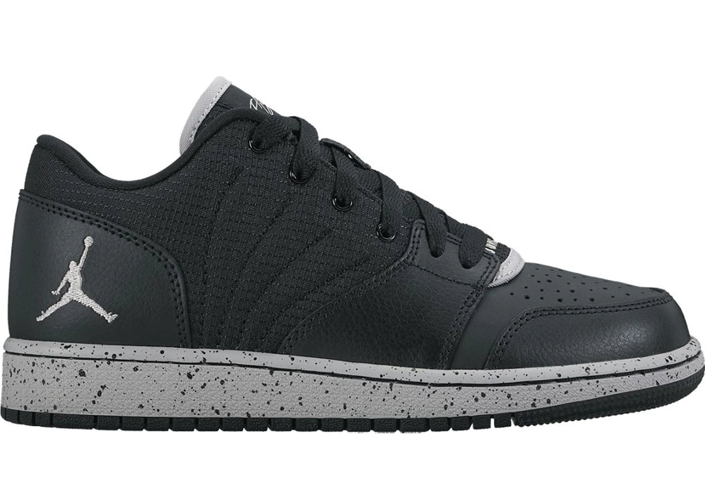 Jordan 1 Flight 4 Low Black Wolf Grey (GS)