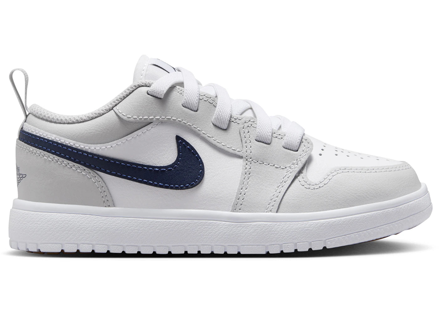 Jordan 1 Low ALT White Neutral Grey Gum Medium Brown Midnight Navy (PS)