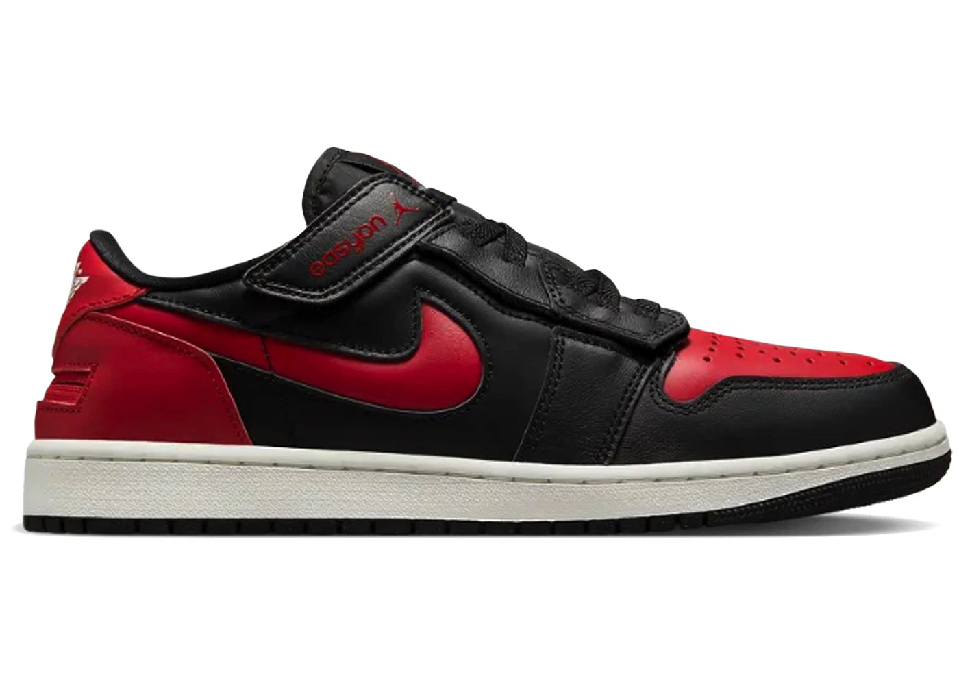Jordan 1 Low FlyEase Black Summit White Varsity Red