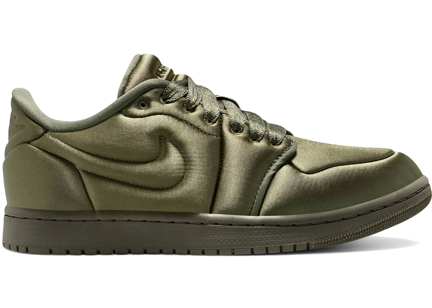 Jordan 1 Low Method of Make Satin Medium Olive (Women's)