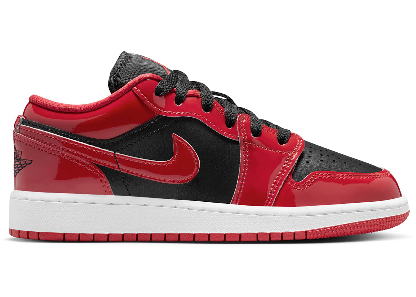 Jordan 1 Low SE Patent Bred Toe (GS)