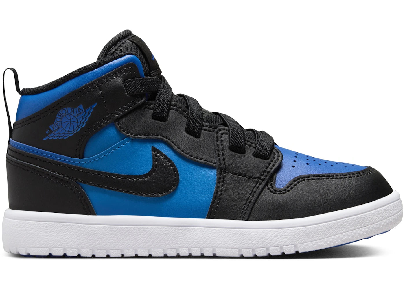 Jordan 1 Mid ALT Black White Royal Blue (PS)
