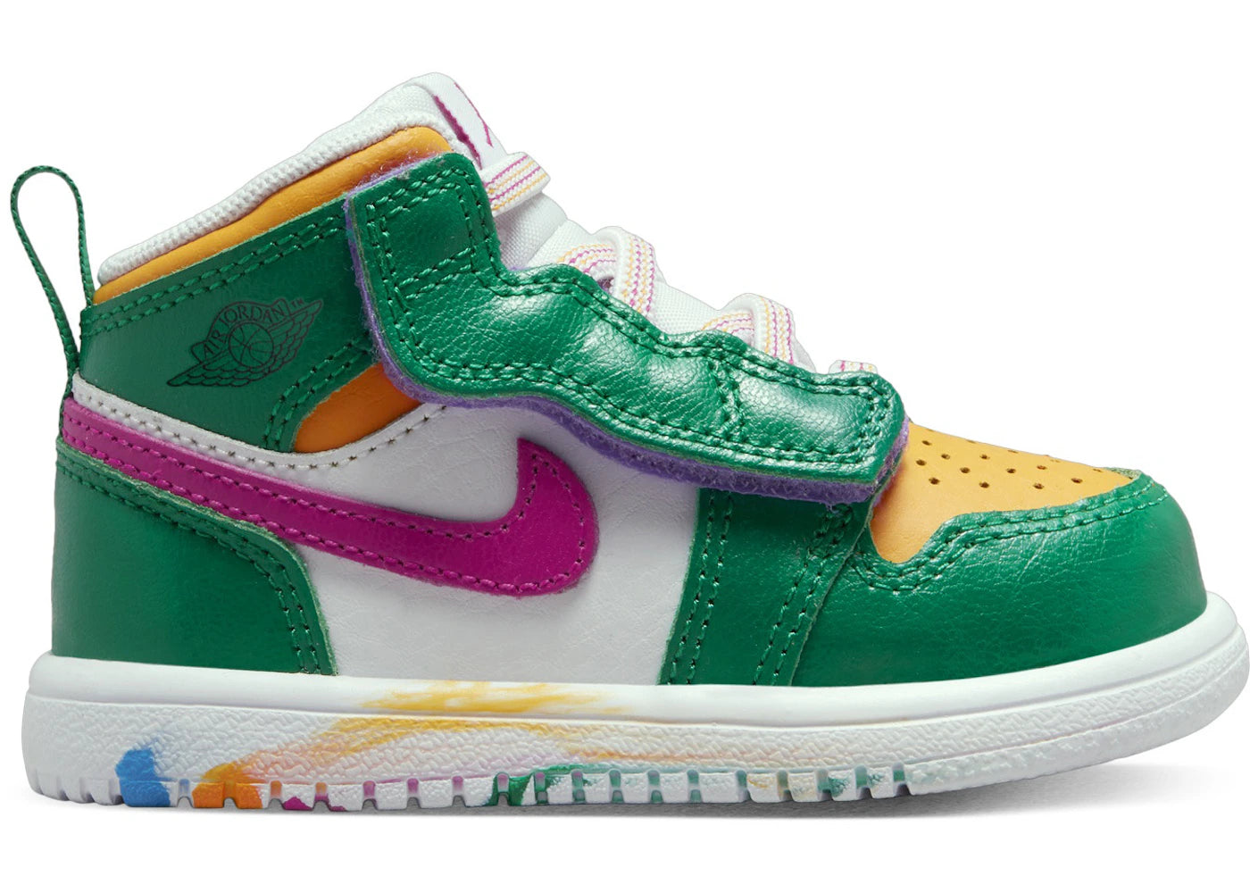 Jordan 1 Mid ALT Malachite White University Gold Active Pink (TD)