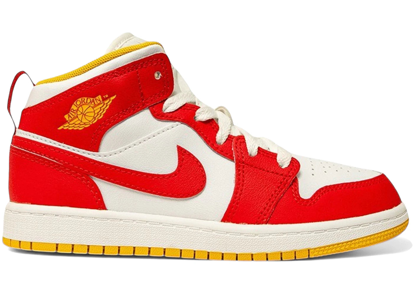 Jordan 1 Mid BP Speed Red White Gold (PS)